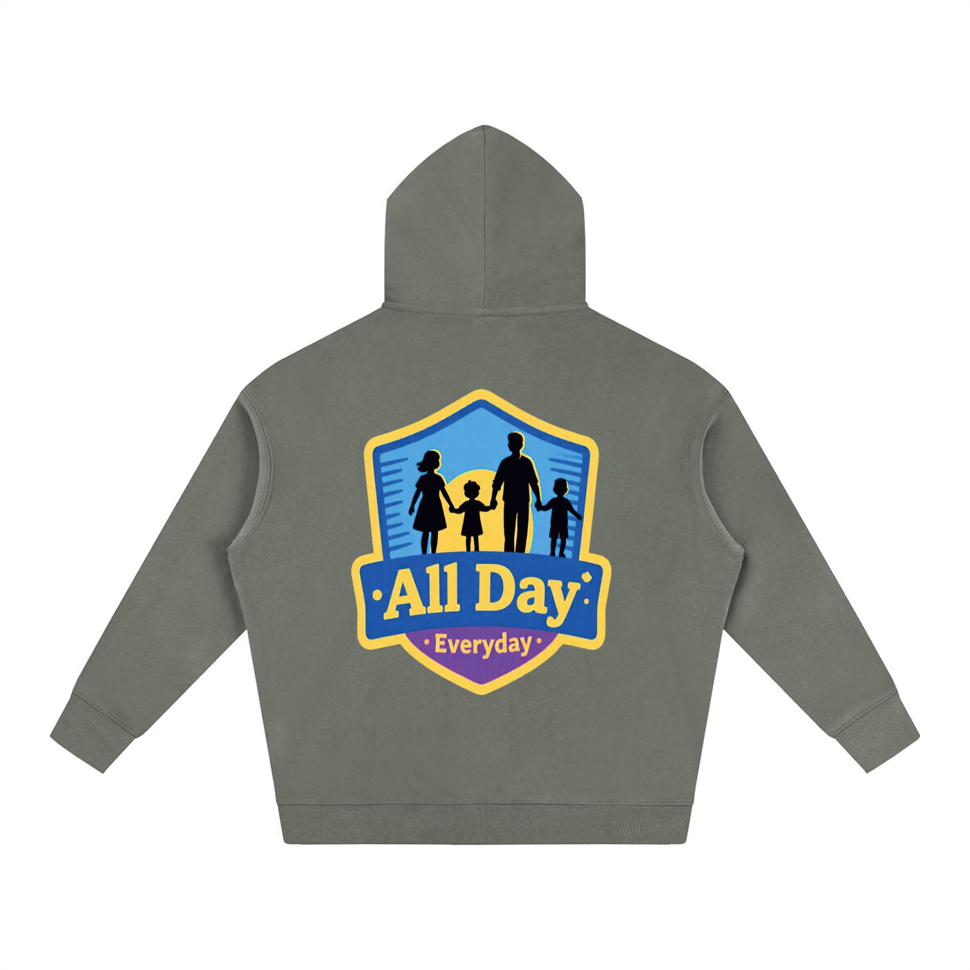 PRAYING FAMILY Oversize Fleeced Hoodie