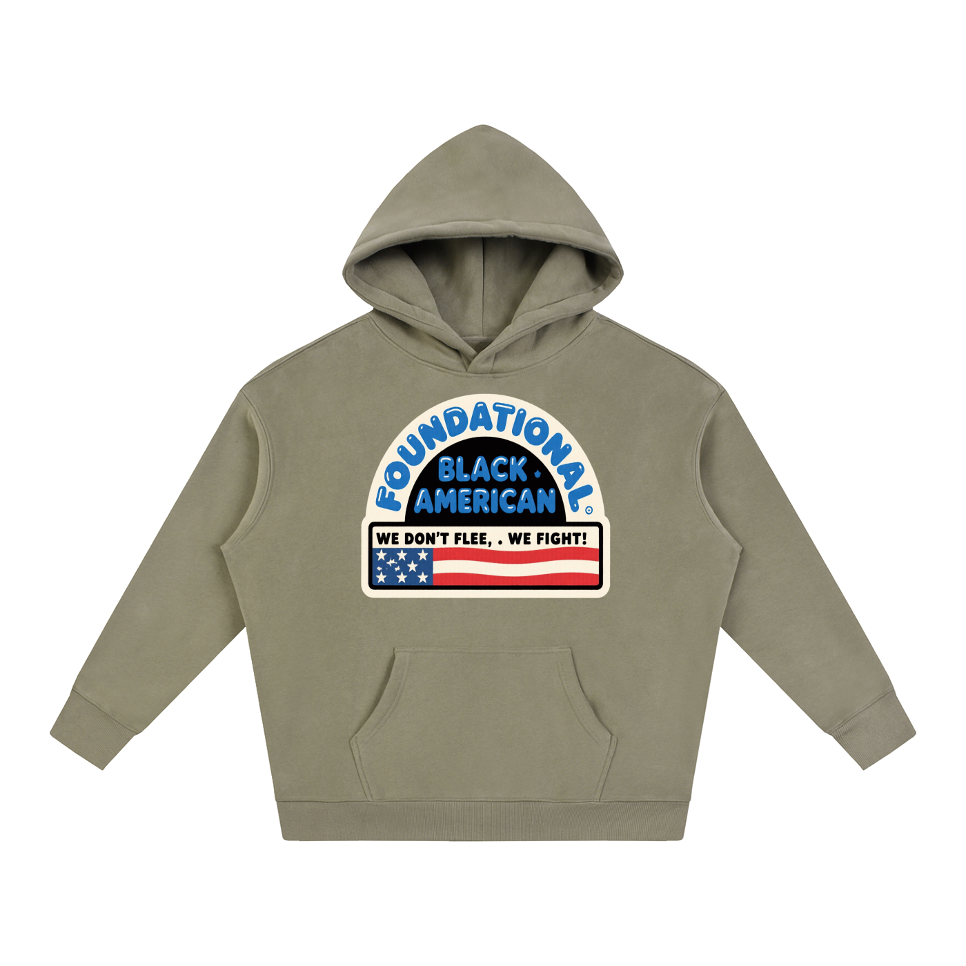 OLE AMERICA Oversize Fleeced Hoodie