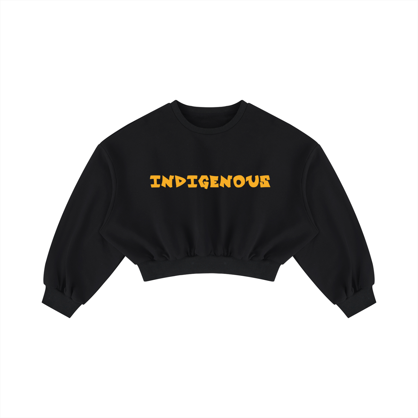 Women's INDIGENOUS Boxy Cropped Crewneck Sweatshirt