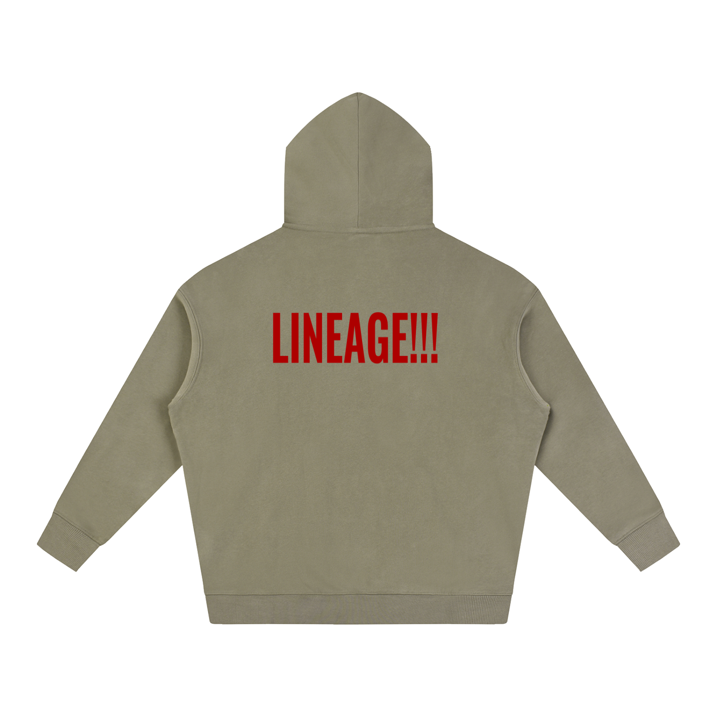 FBA NO FLEE ZONE Oversize Fleeced Hoodie