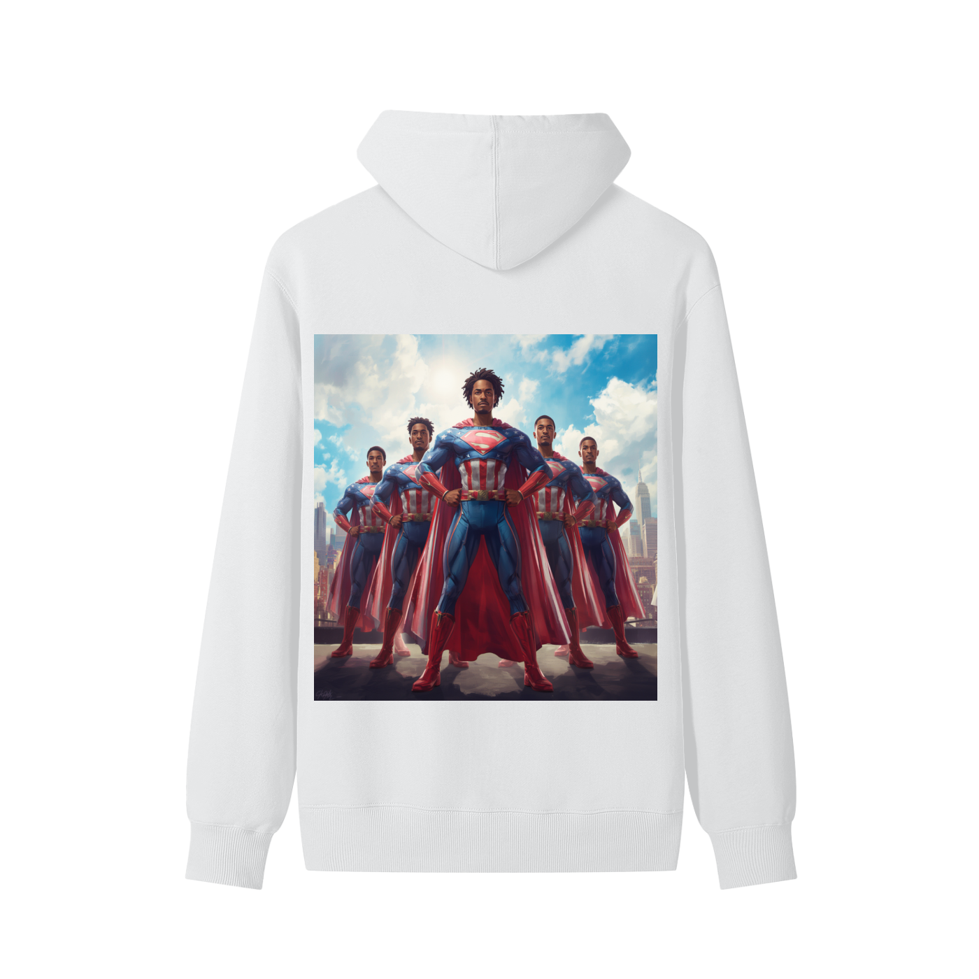 FBA SUPERHEROES Adult Unisex Cotton Hoodie