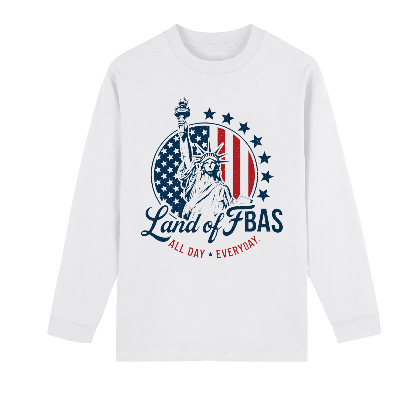 OLE AMERICA Drop Shoulder Long Sleeve Shirt