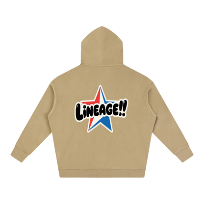 BUILT NOT TO FLEE Oversize Fleeced Hoodie