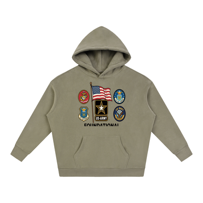 FBA MILITARY Oversize Fleeced Hoodie