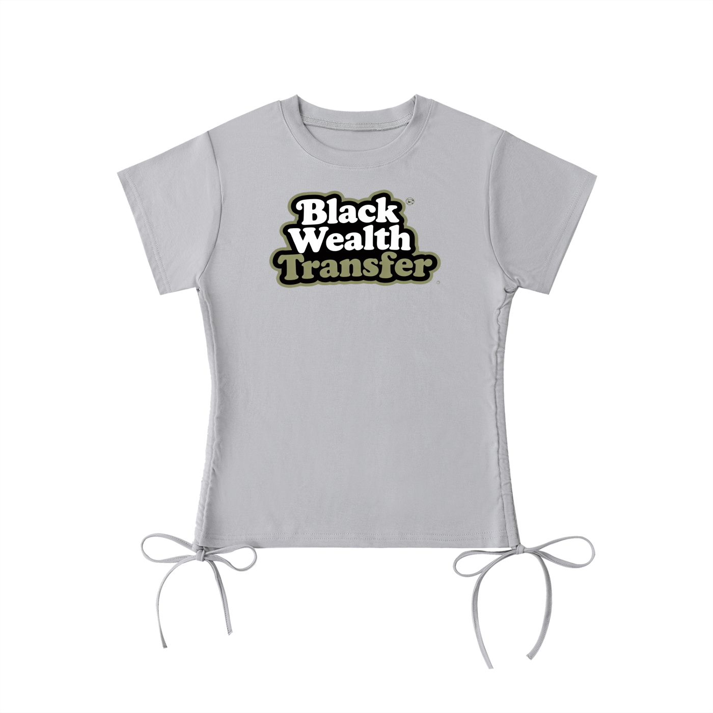 BLACK WEALTH Drawstring T-Shirt