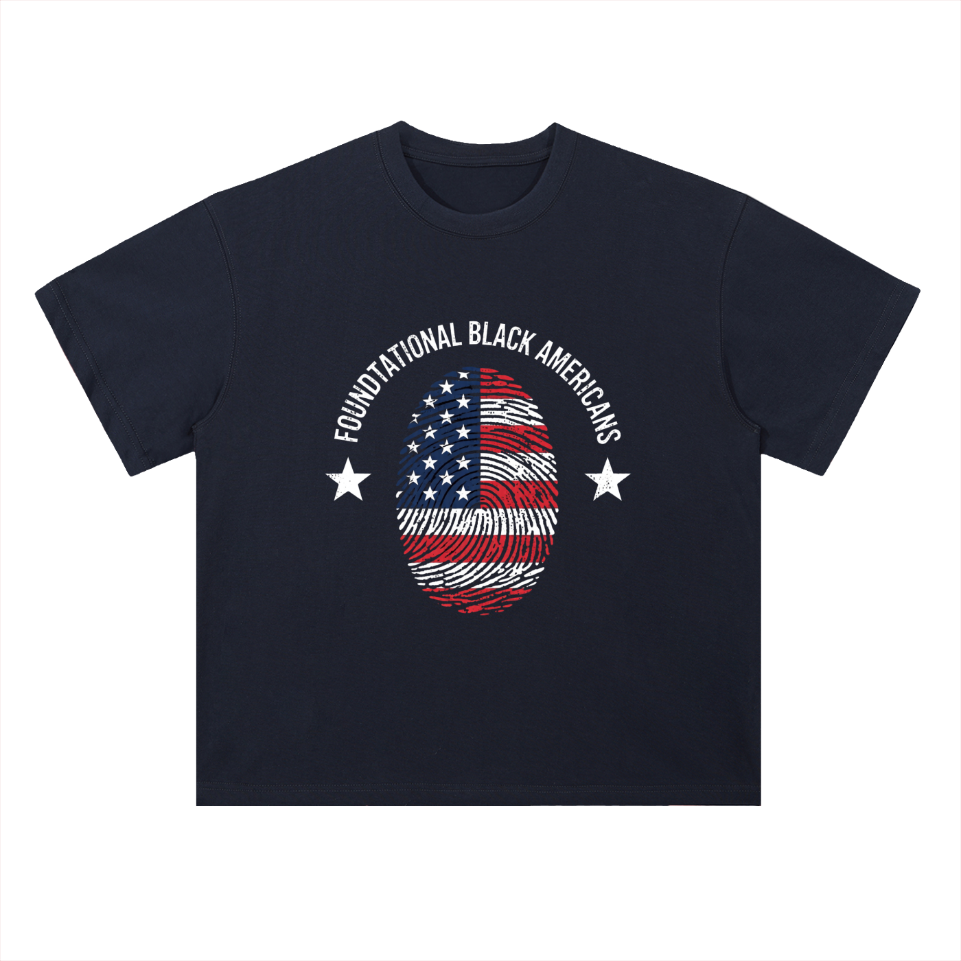 FLAGPRINT Drop Shoulder Cotton T-Shirt