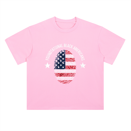 FLAGPRINT Drop Shoulder Cotton T-Shirt