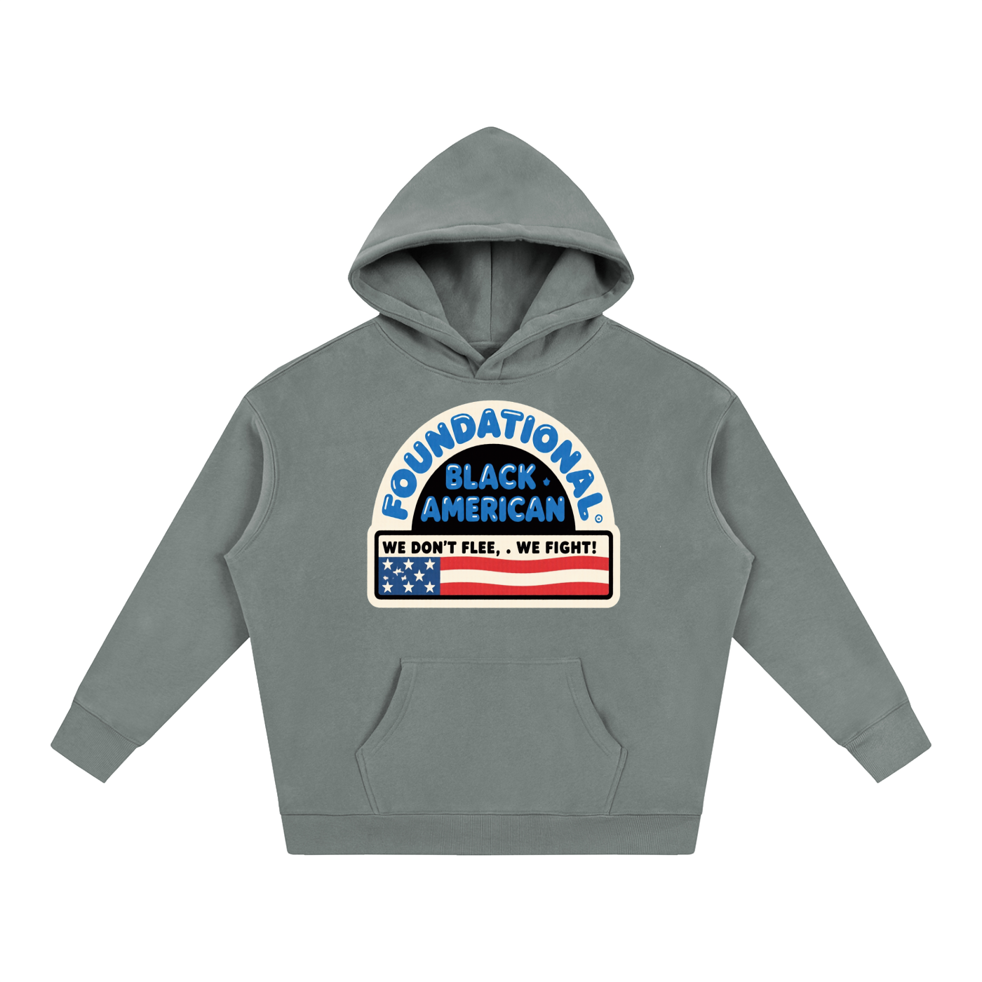 OLE AMERICA Oversize Fleeced Hoodie