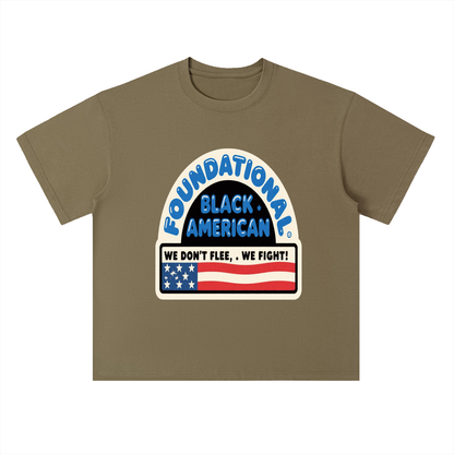 BUILT NOT TO FLEE  Adult Cotton T-Shirt