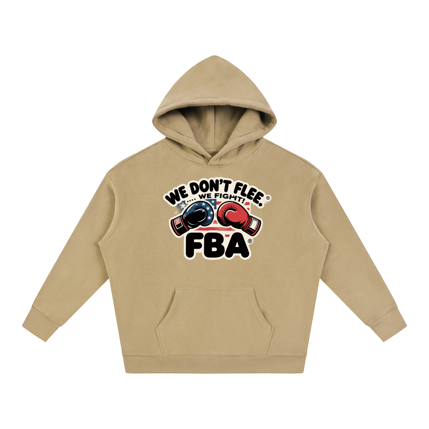 FBA NO FLEE ZONE Oversize Fleeced Hoodie