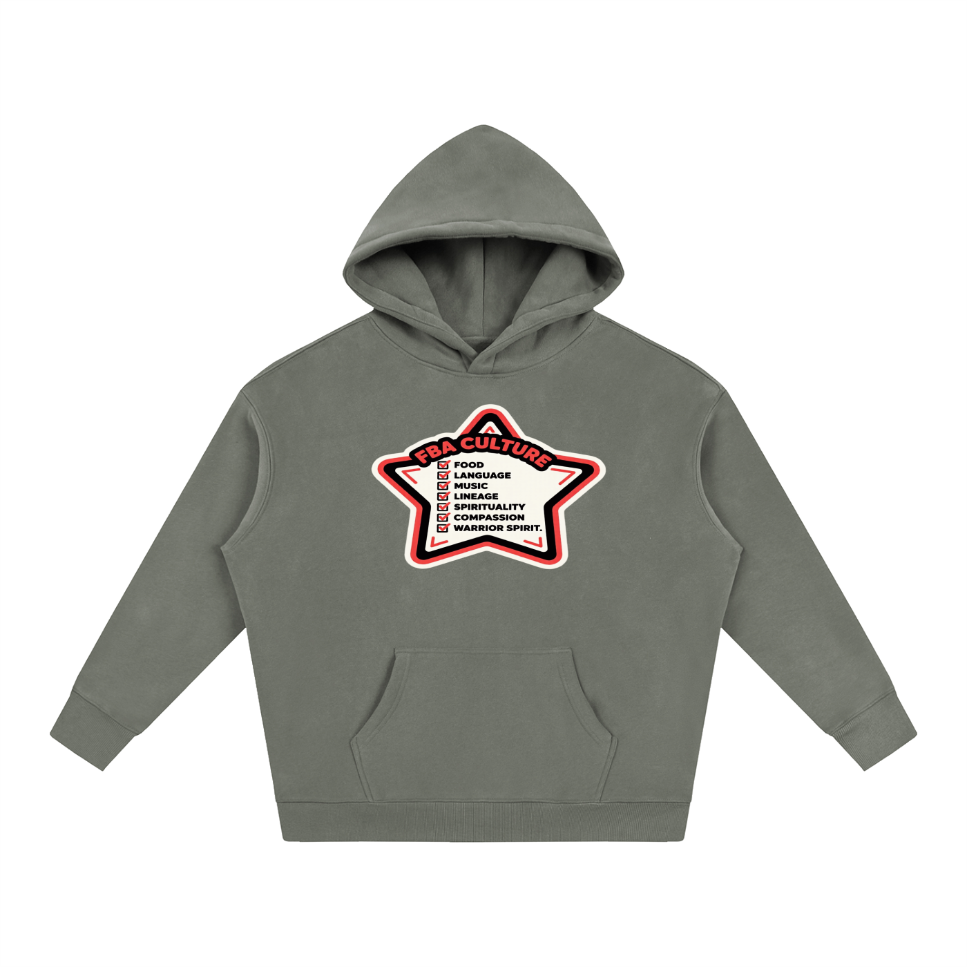 UNSPOKEN CODE Oversize Fleeced Hoodie