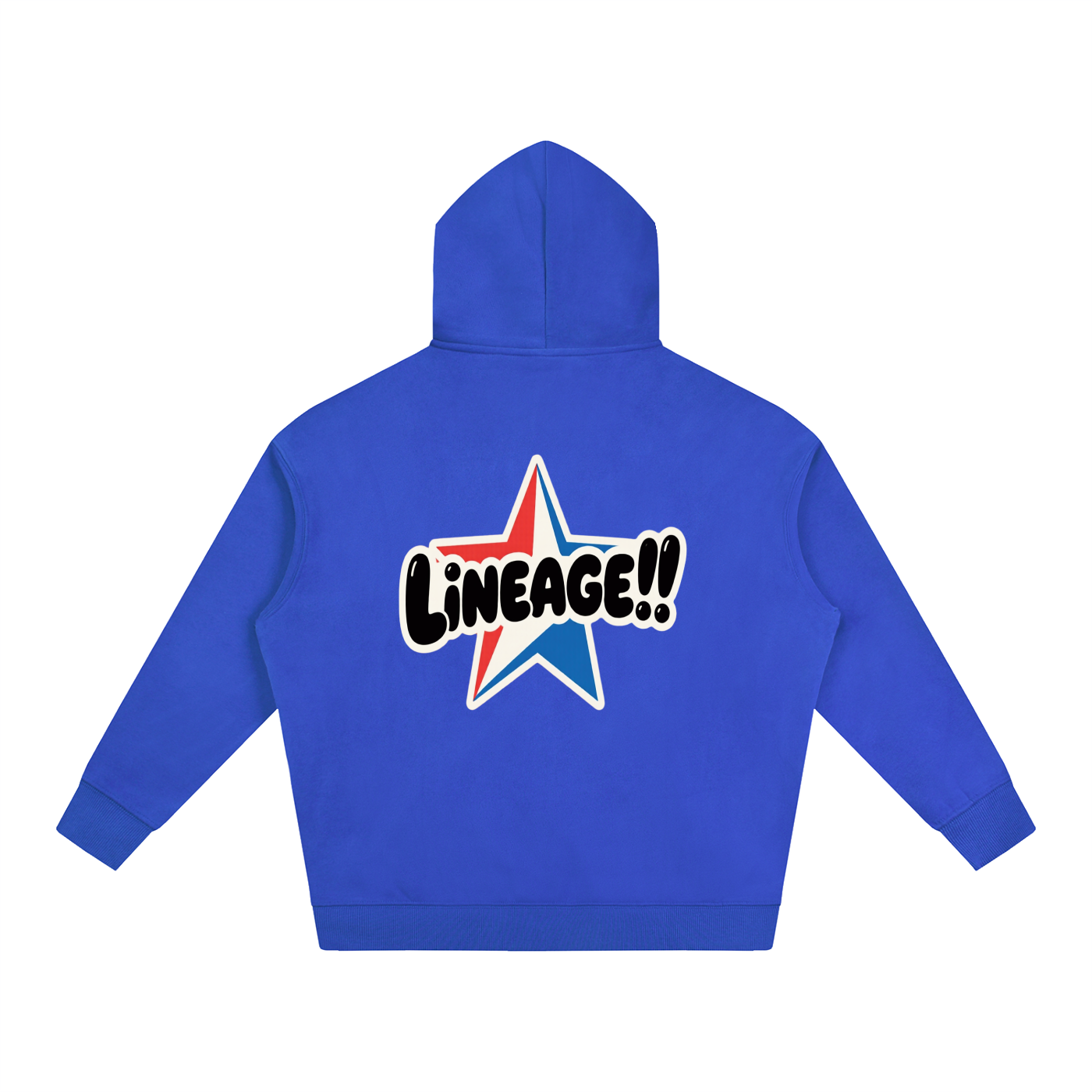 BUILT NOT TO FLEE Oversize Fleeced Hoodie