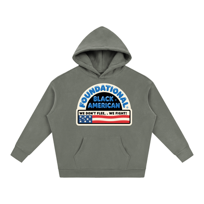 BUILT NOT TO FLEE Oversize Fleeced Hoodie