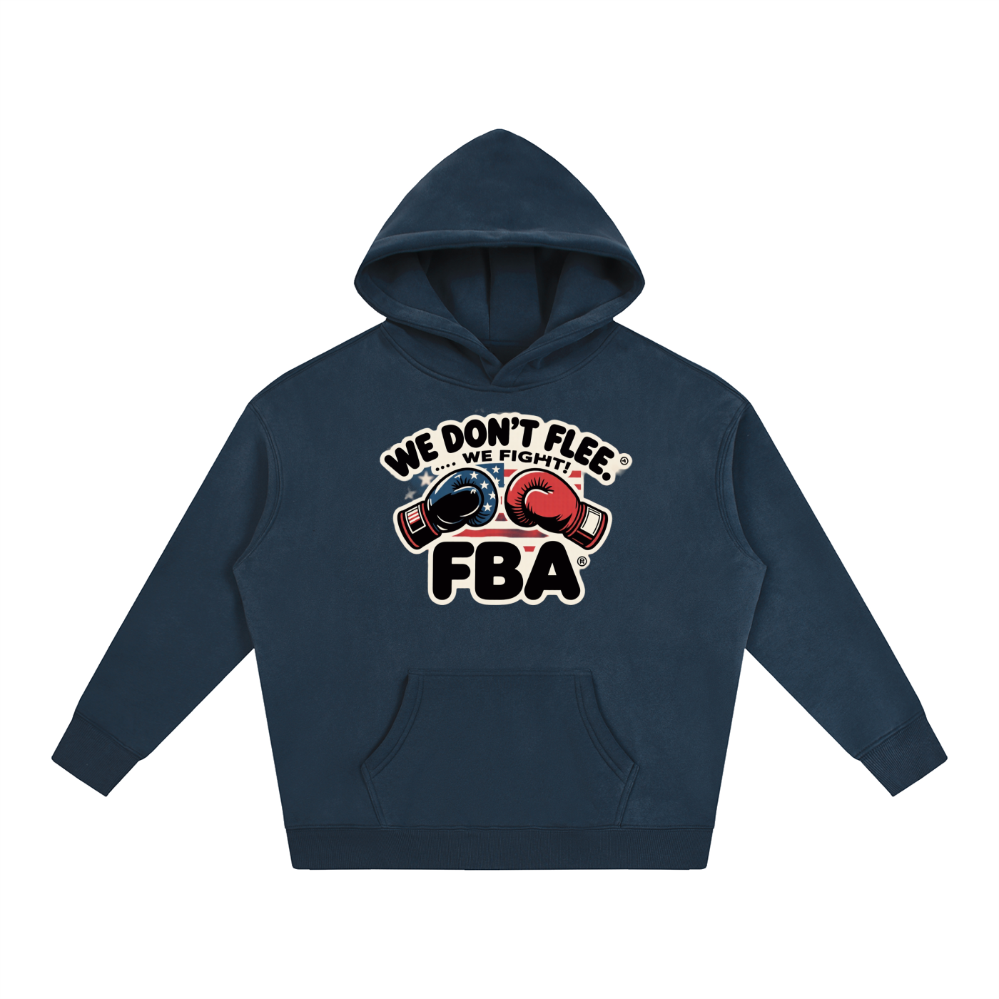 FBA NO FLEE ZONE Oversize Fleeced Hoodie