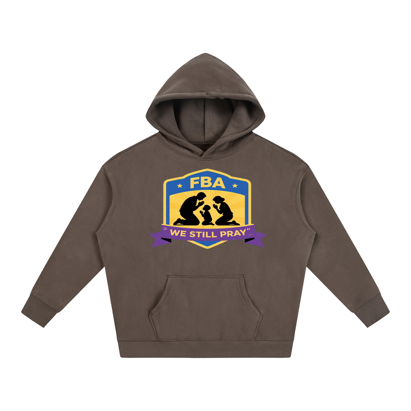 PRAYING FAMILY Oversize Fleeced Hoodie