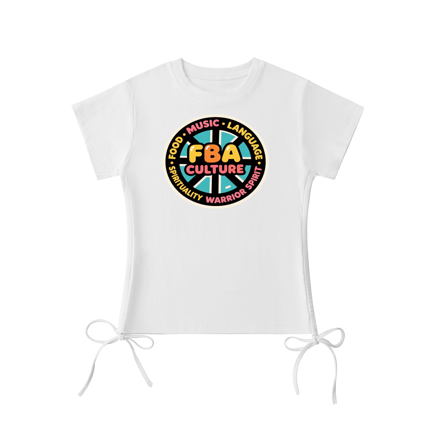 BRIGHT FBA CULTURE Drawstring T-Shirt