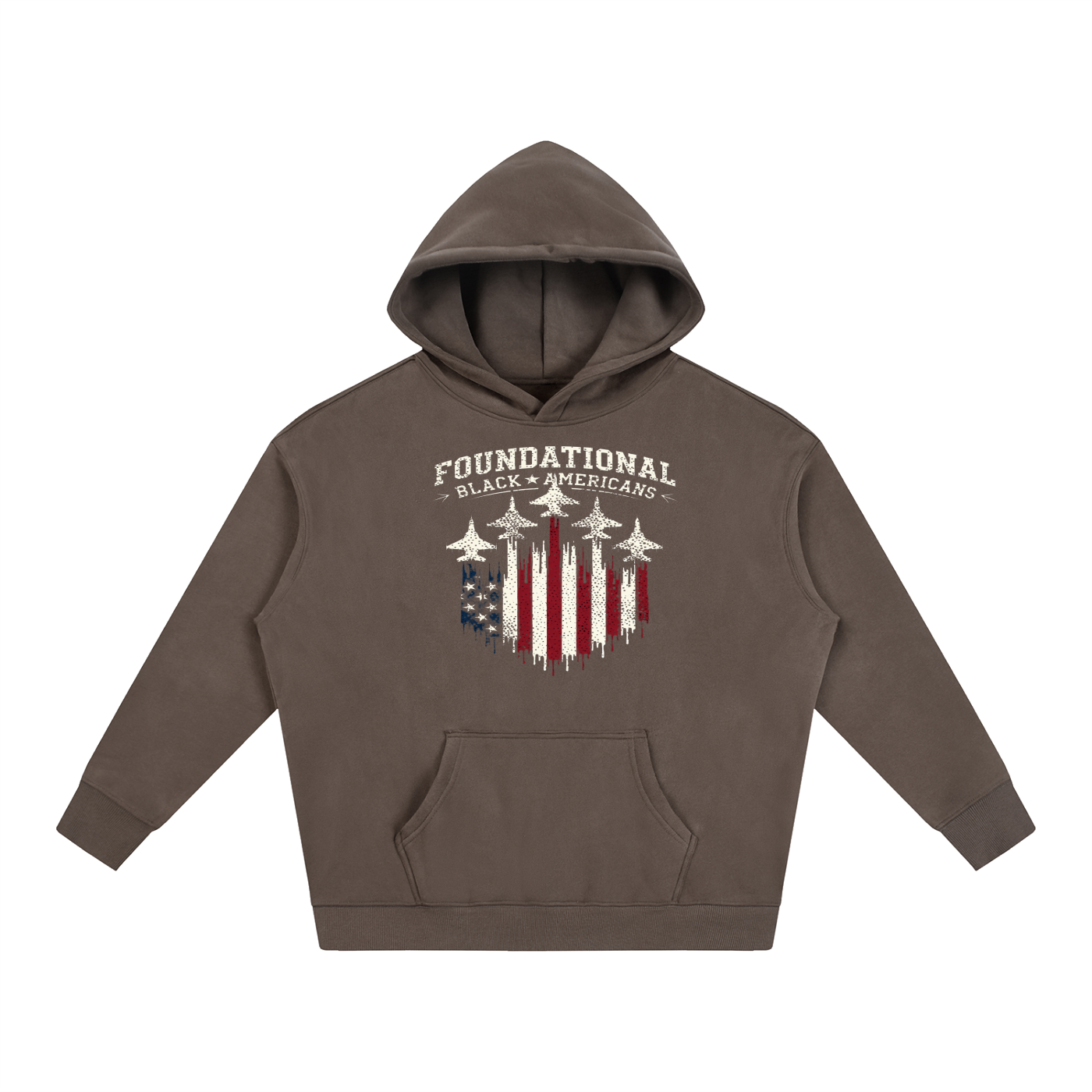 FRONTLINE Oversized Fleeced Hoodie