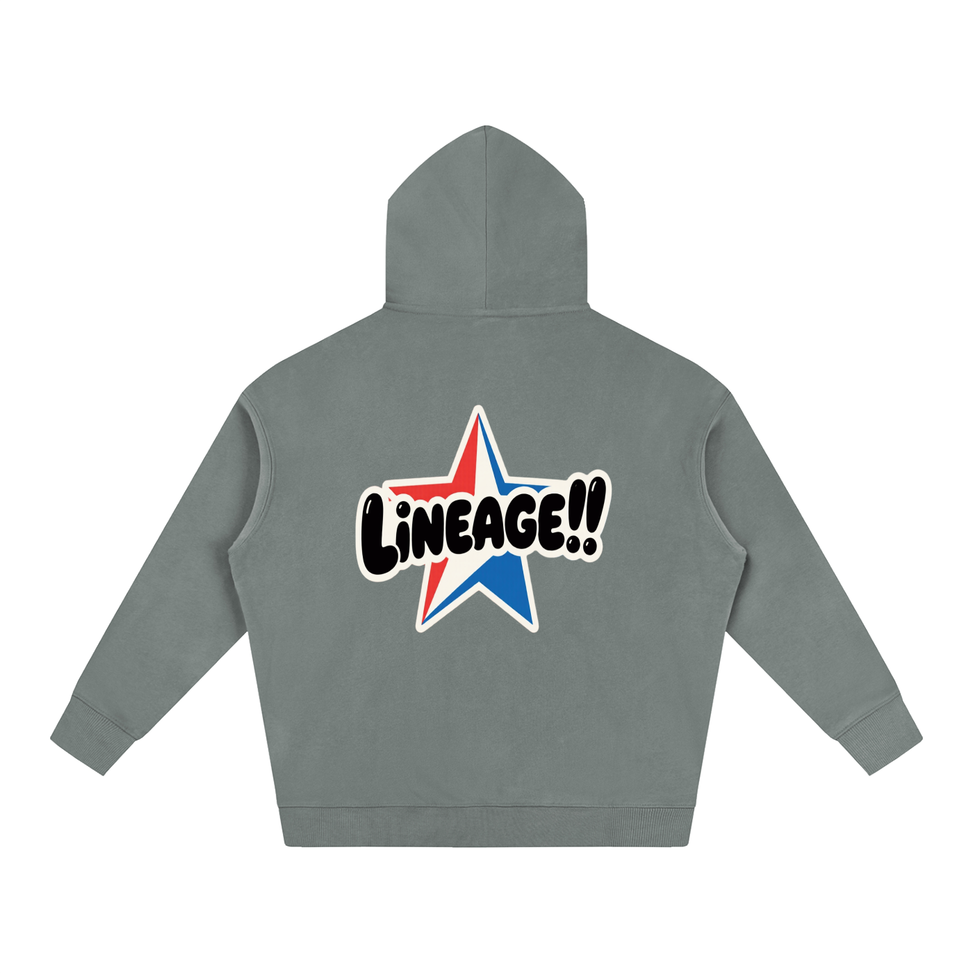 BUILT NOT TO FLEE Oversize Fleeced Hoodie