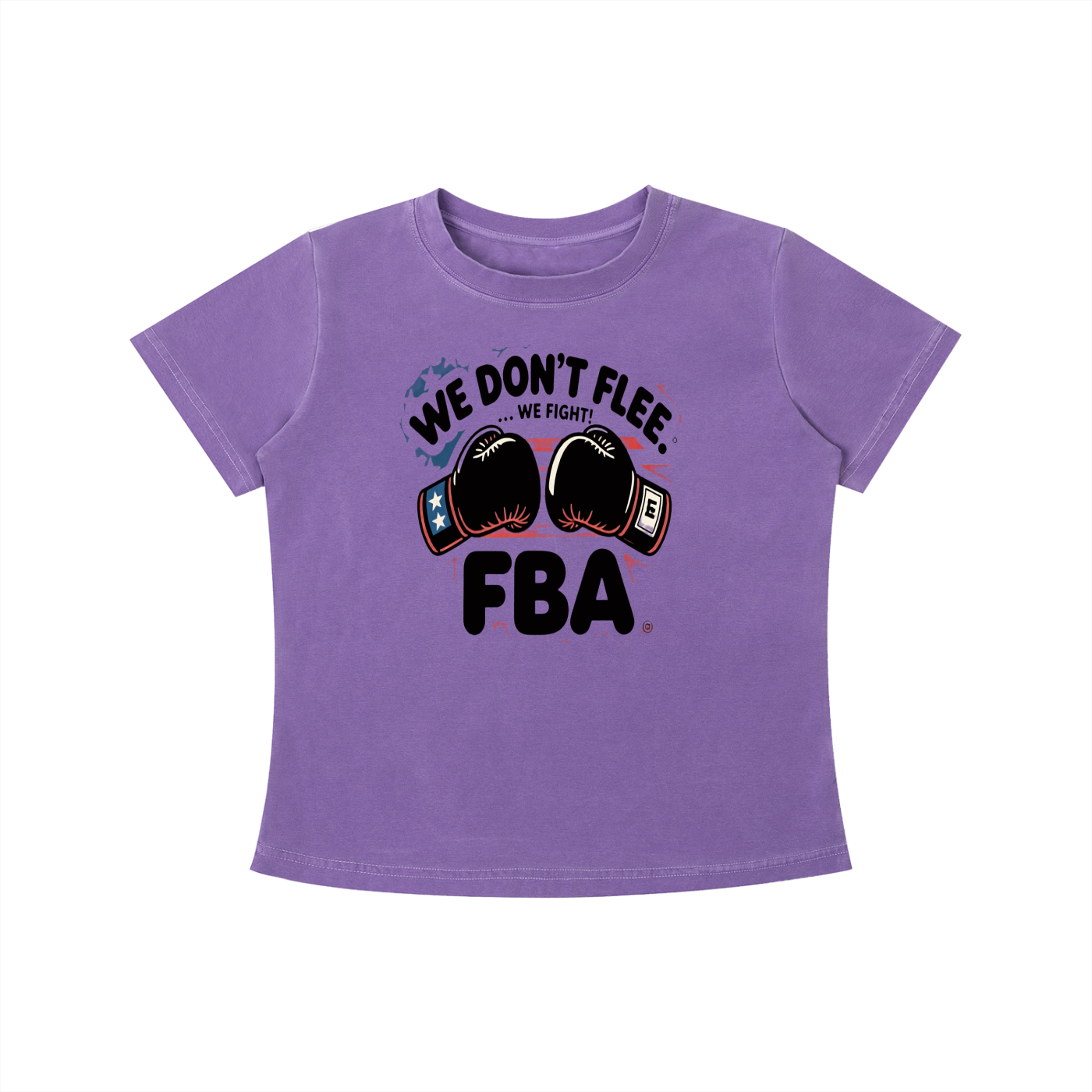 WE DON'T FLEE Vintage Wash Slim Fit T-shirt