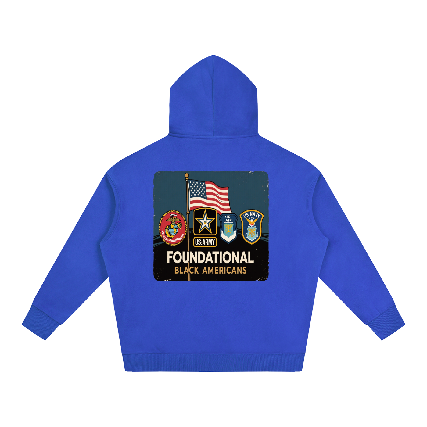 OLE AMERICA Oversize Fleeced Hoodie