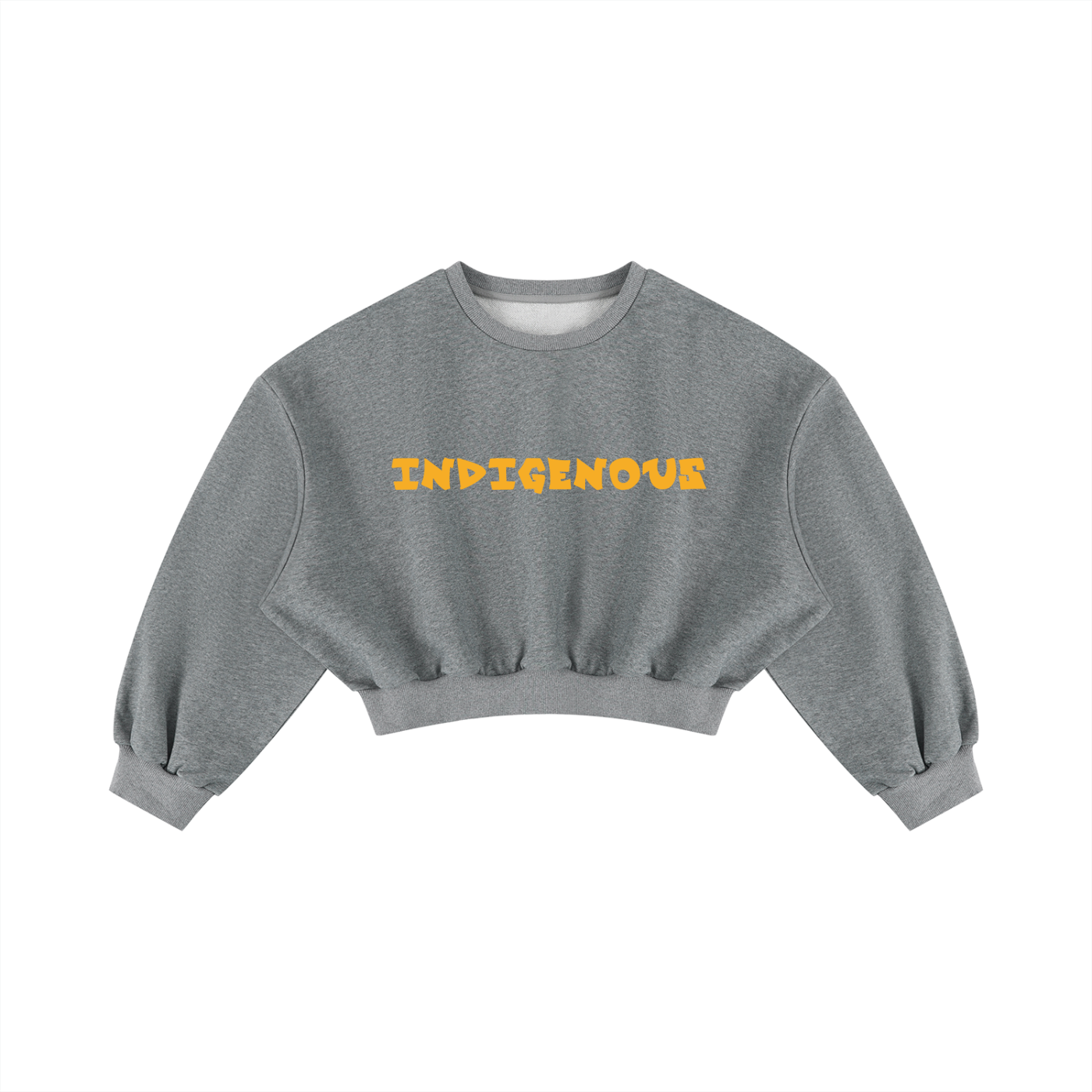 Women's INDIGENOUS Boxy Cropped Crewneck Sweatshirt