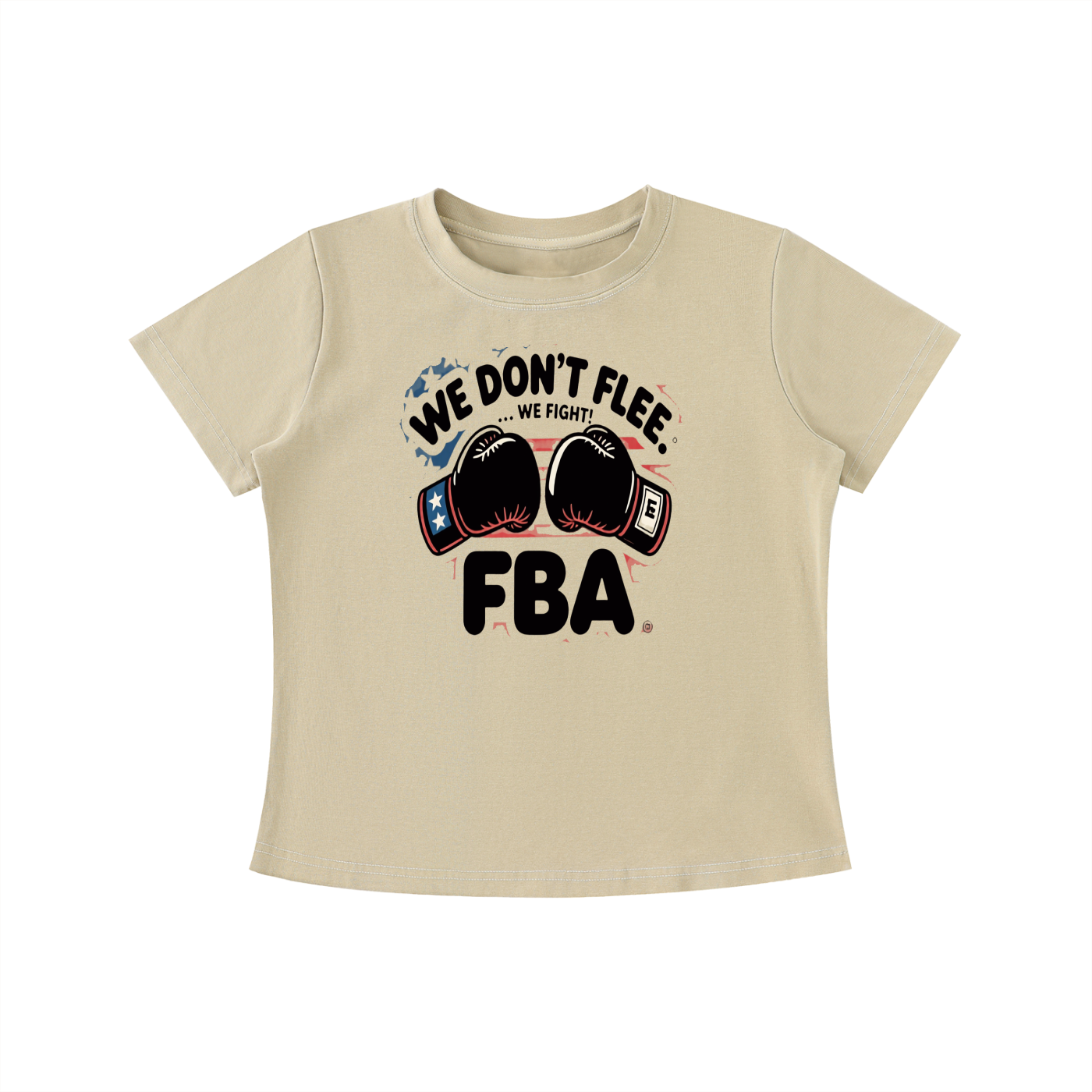 WE DON'T FLEE Vintage Wash Slim Fit T-shirt