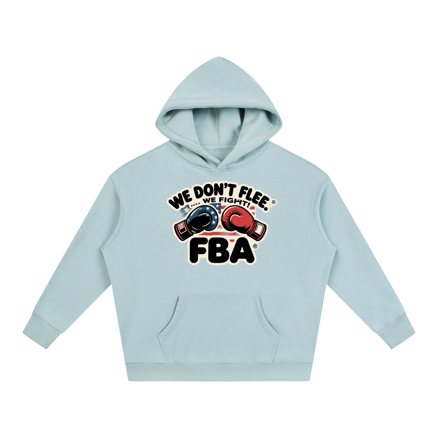 FBA NO FLEE ZONE Oversize Fleeced Hoodie