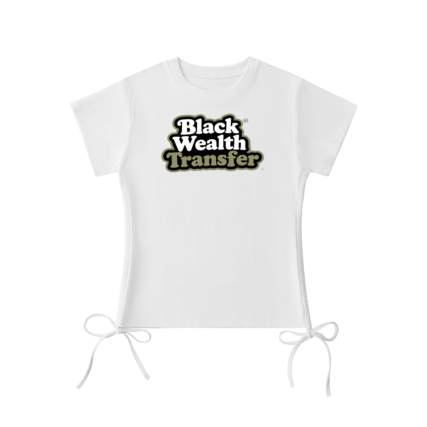 BLACK WEALTH Drawstring T-Shirt