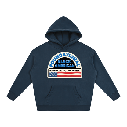 BUILT NOT TO FLEE Oversize Fleeced Hoodie