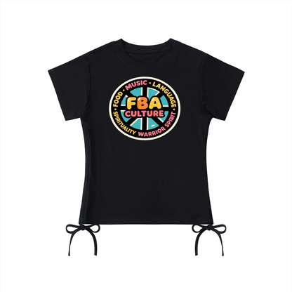 BRIGHT FBA CULTURE Drawstring T-Shirt
