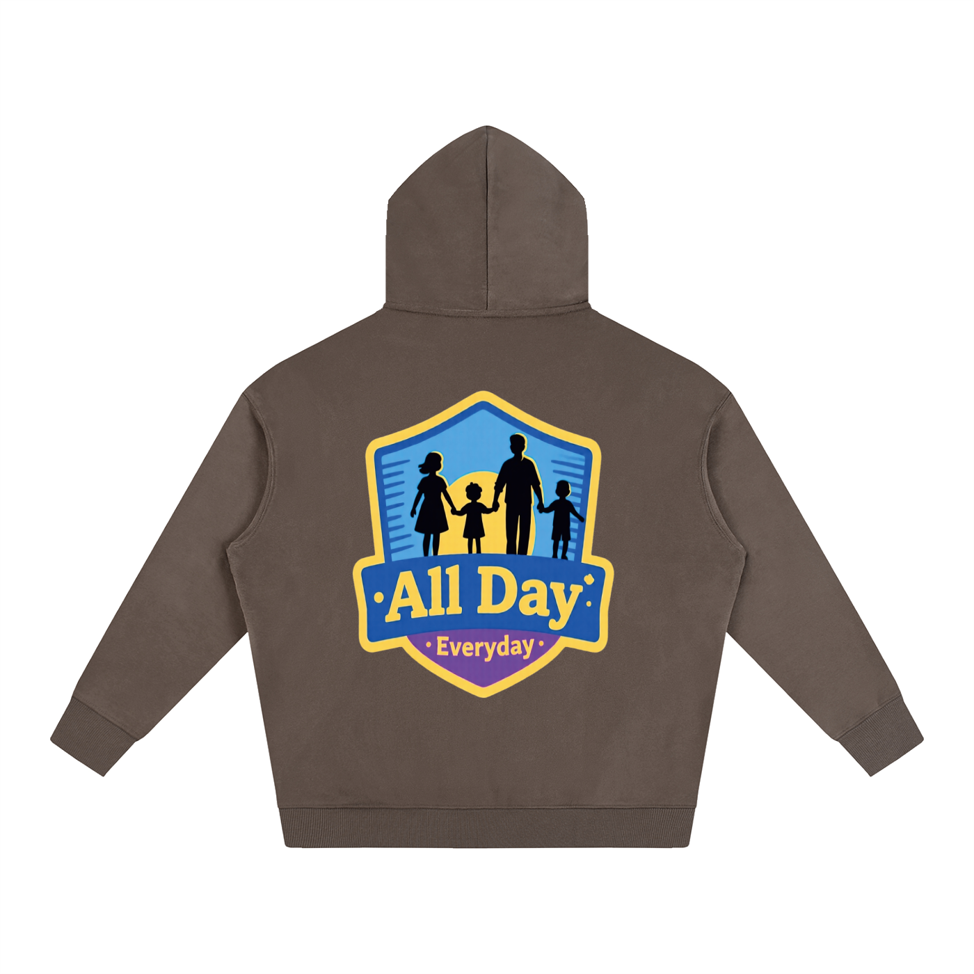 PRAYING FAMILY Oversize Fleeced Hoodie
