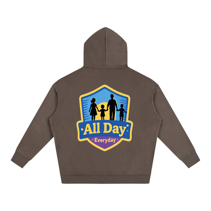 PRAYING FAMILY Oversize Fleeced Hoodie