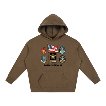 FBA MILITARY Oversize Fleeced Hoodie