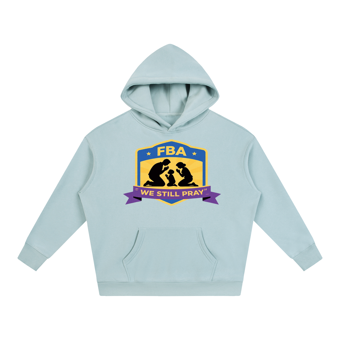 PRAYING FAMILY Oversize Fleeced Hoodie