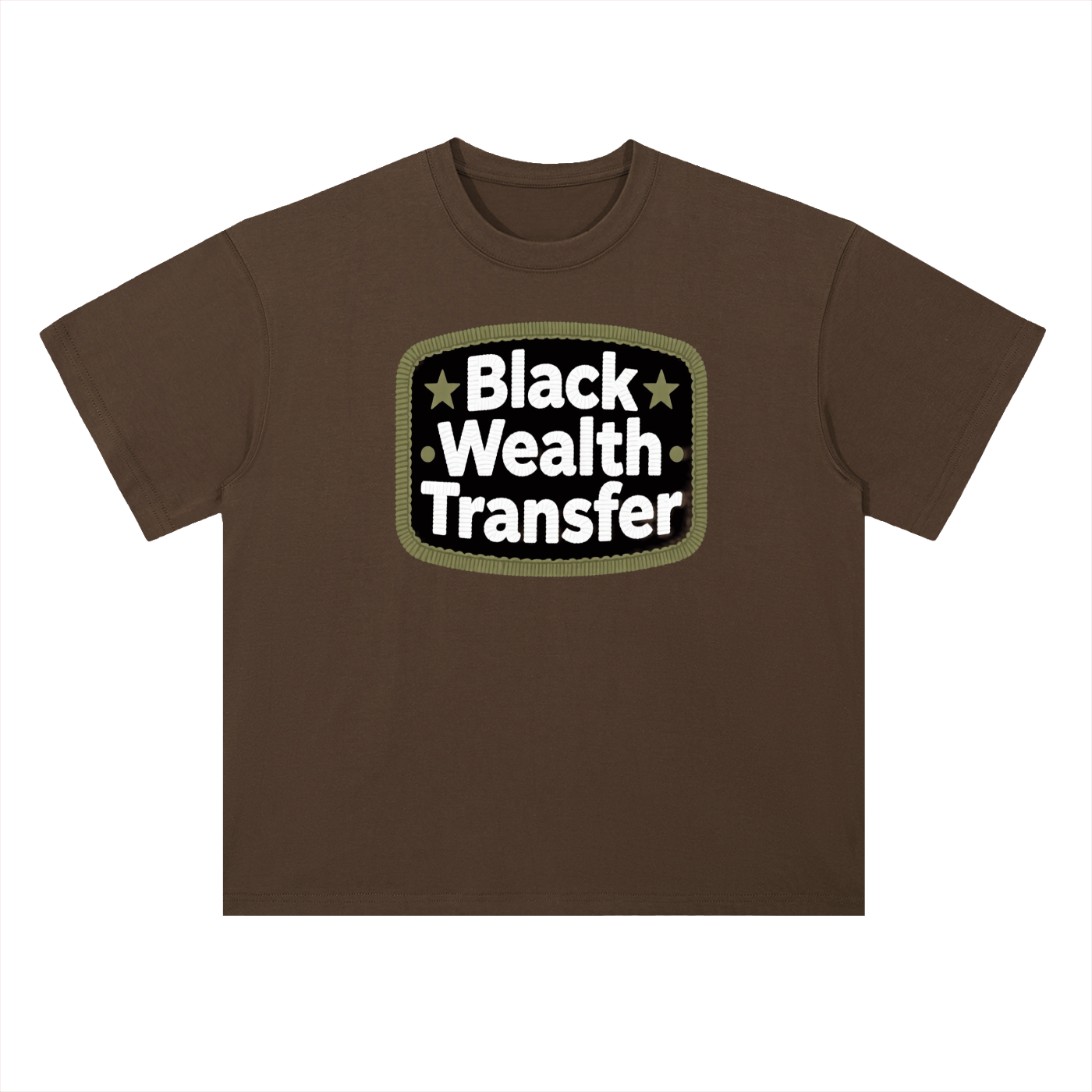 WEALTH TRANSFER Heavyweight Drop Shoulder Cotton T-Shirt