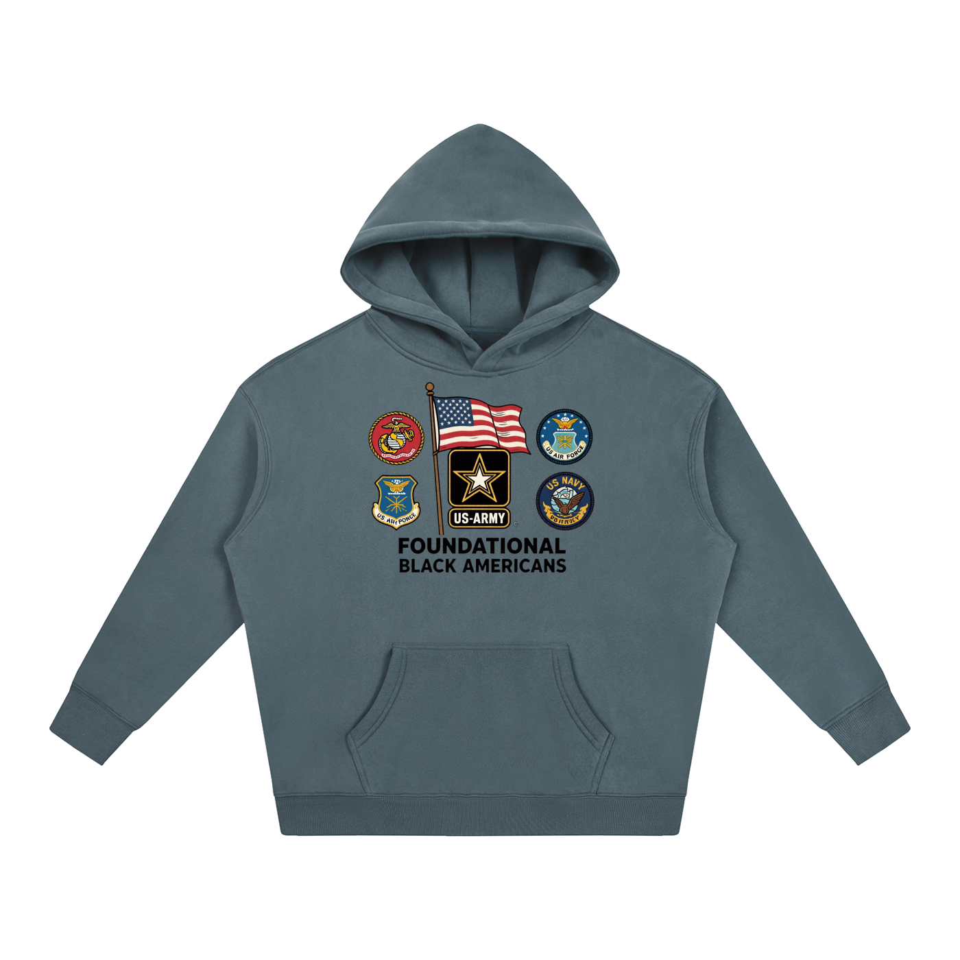 FBA SERVICEMEN Oversize Fleeced Hoodie