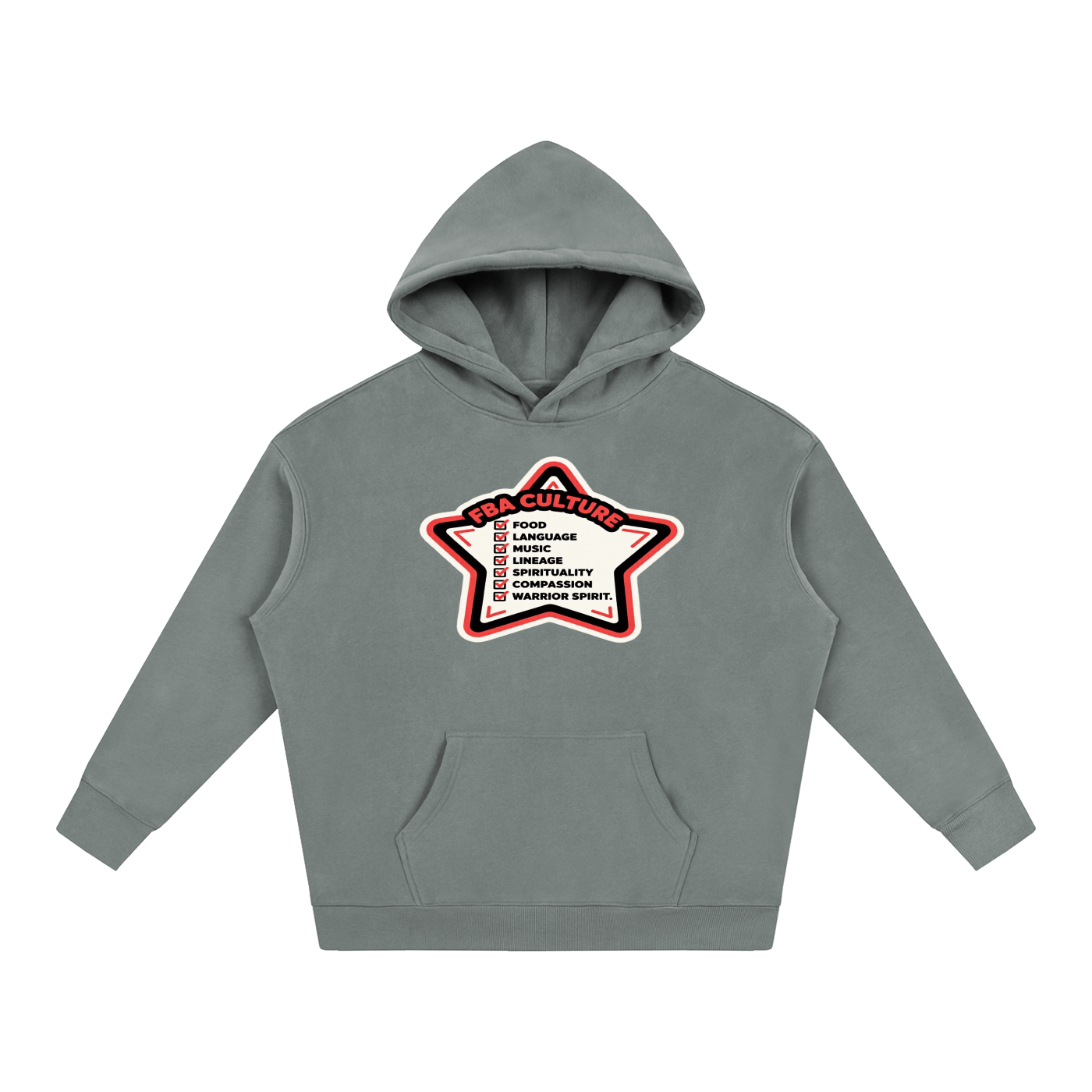 UNSPOKEN CODE Oversize Fleeced Hoodie