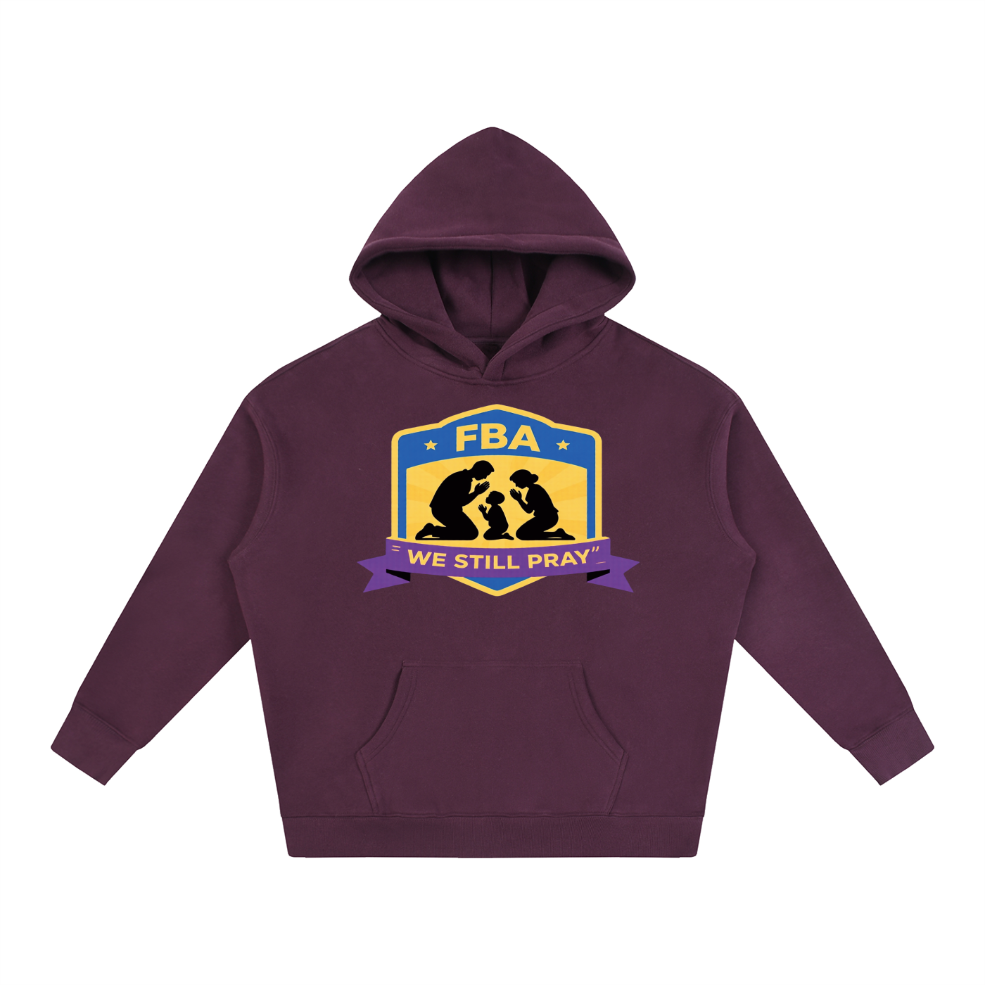 PRAYING FAMILY Oversize Fleeced Hoodie