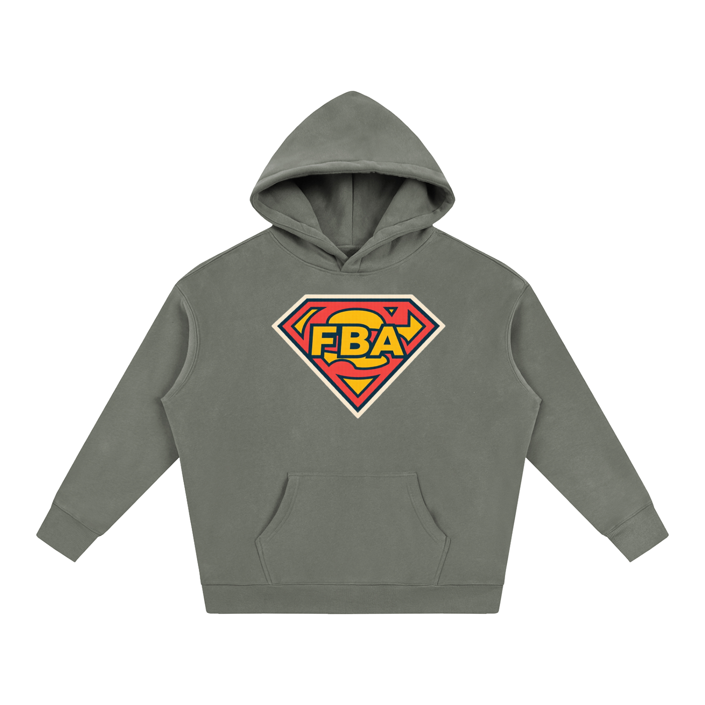 SUPER FBA Oversize Fleeced Hoodie