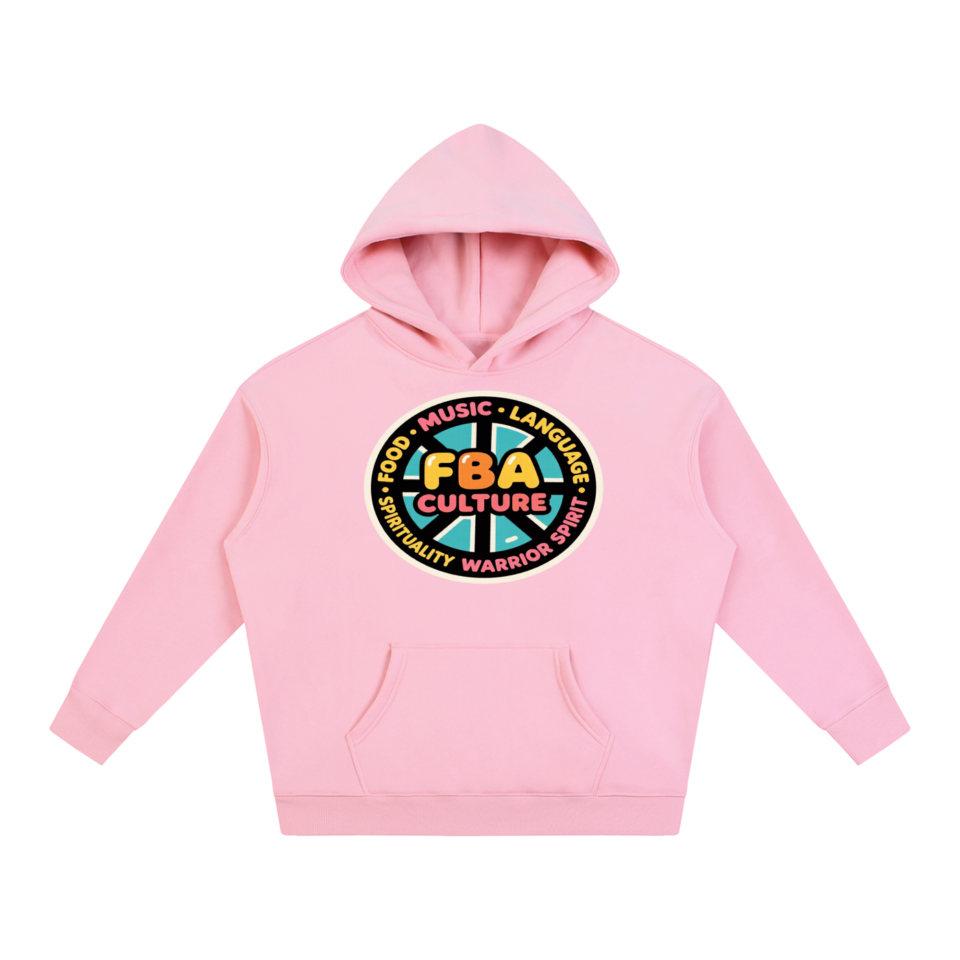 FBA CULTURE WHEEL Oversize Fleeced Hoodie