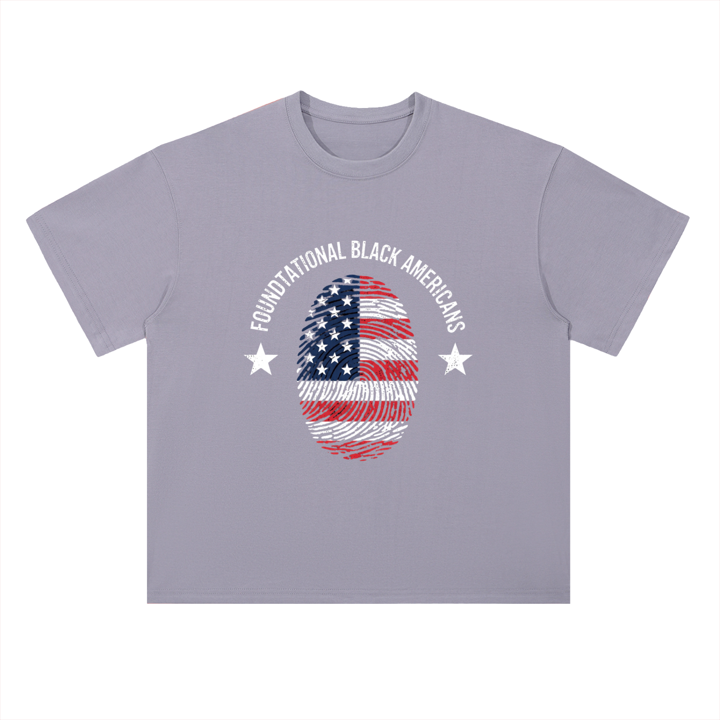 FLAGPRINT Drop Shoulder Cotton T-Shirt
