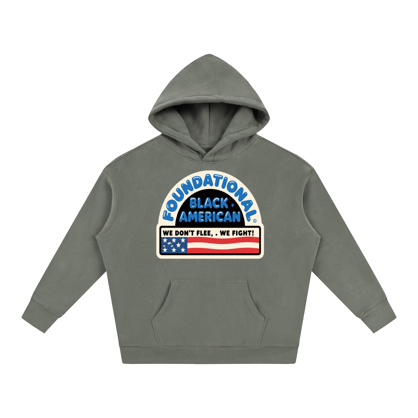 OLE AMERICA Oversize Fleeced Hoodie
