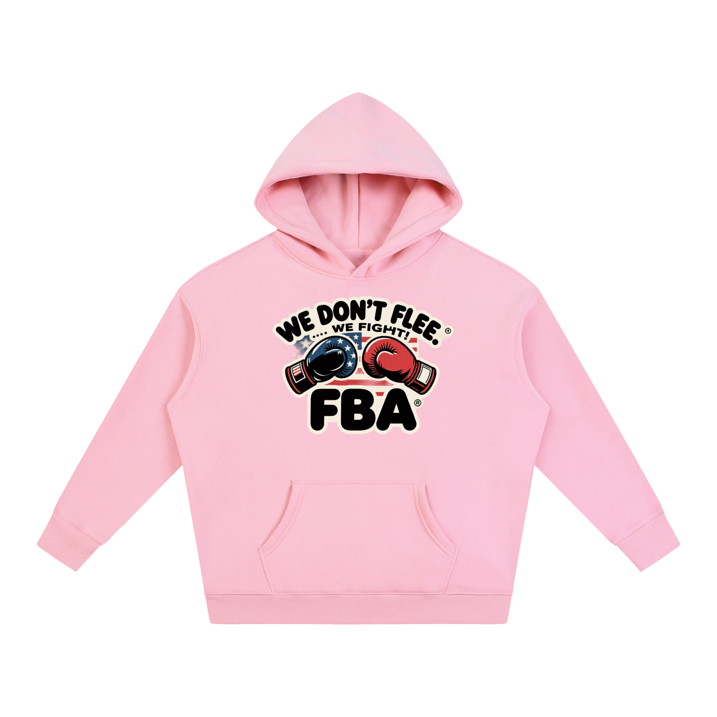 FBA NO FLEE ZONE Oversize Fleeced Hoodie
