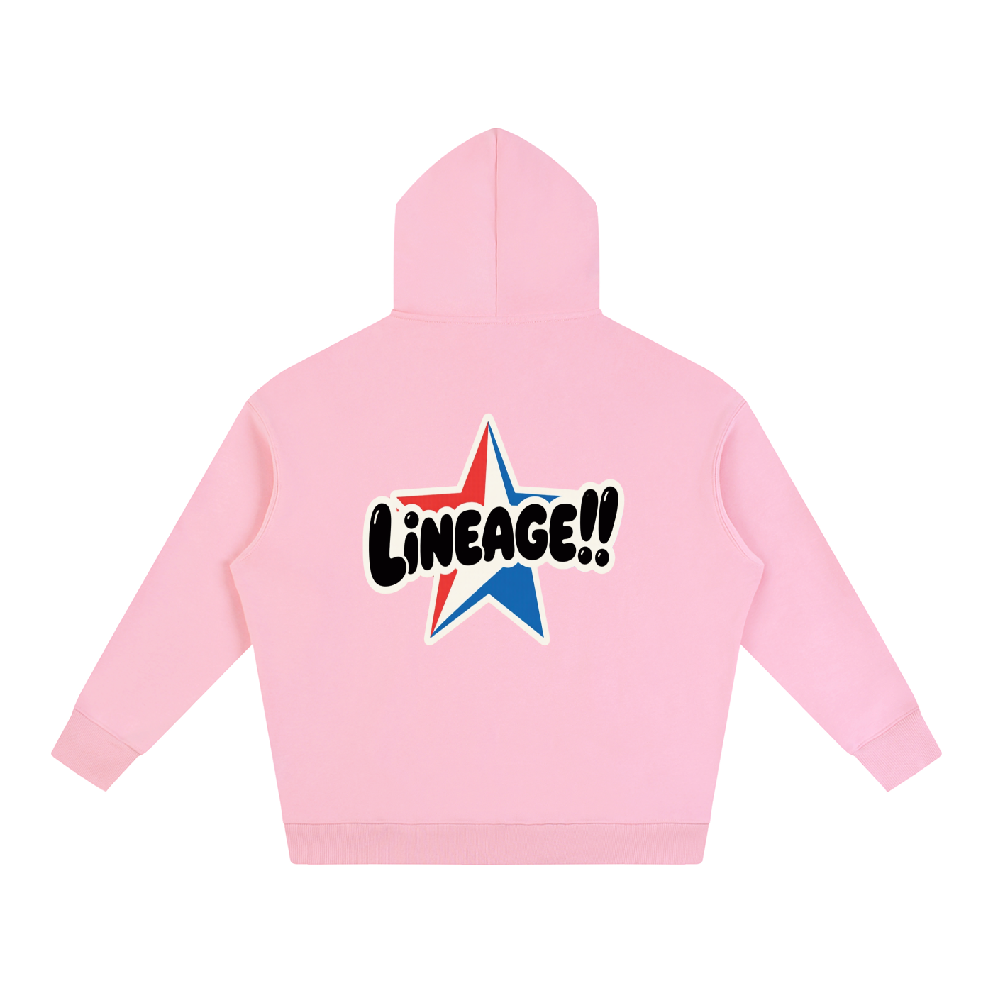 BUILT NOT TO FLEE Oversize Fleeced Hoodie