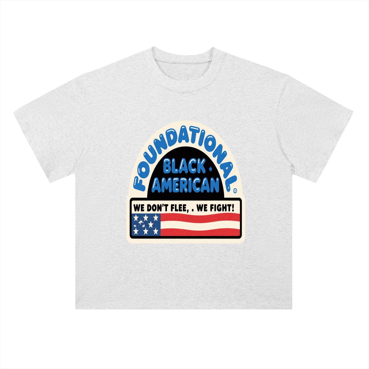 BUILT NOT TO FLEE  Adult Cotton T-Shirt