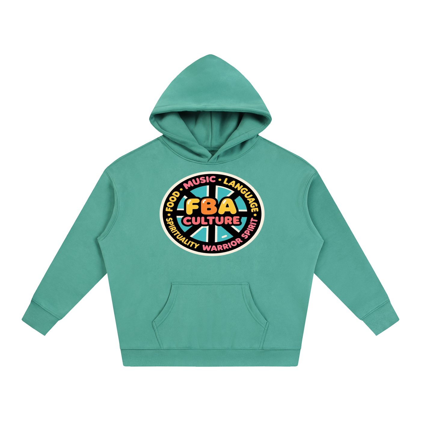 FBA CULTURE WHEEL Oversize Fleeced Hoodie
