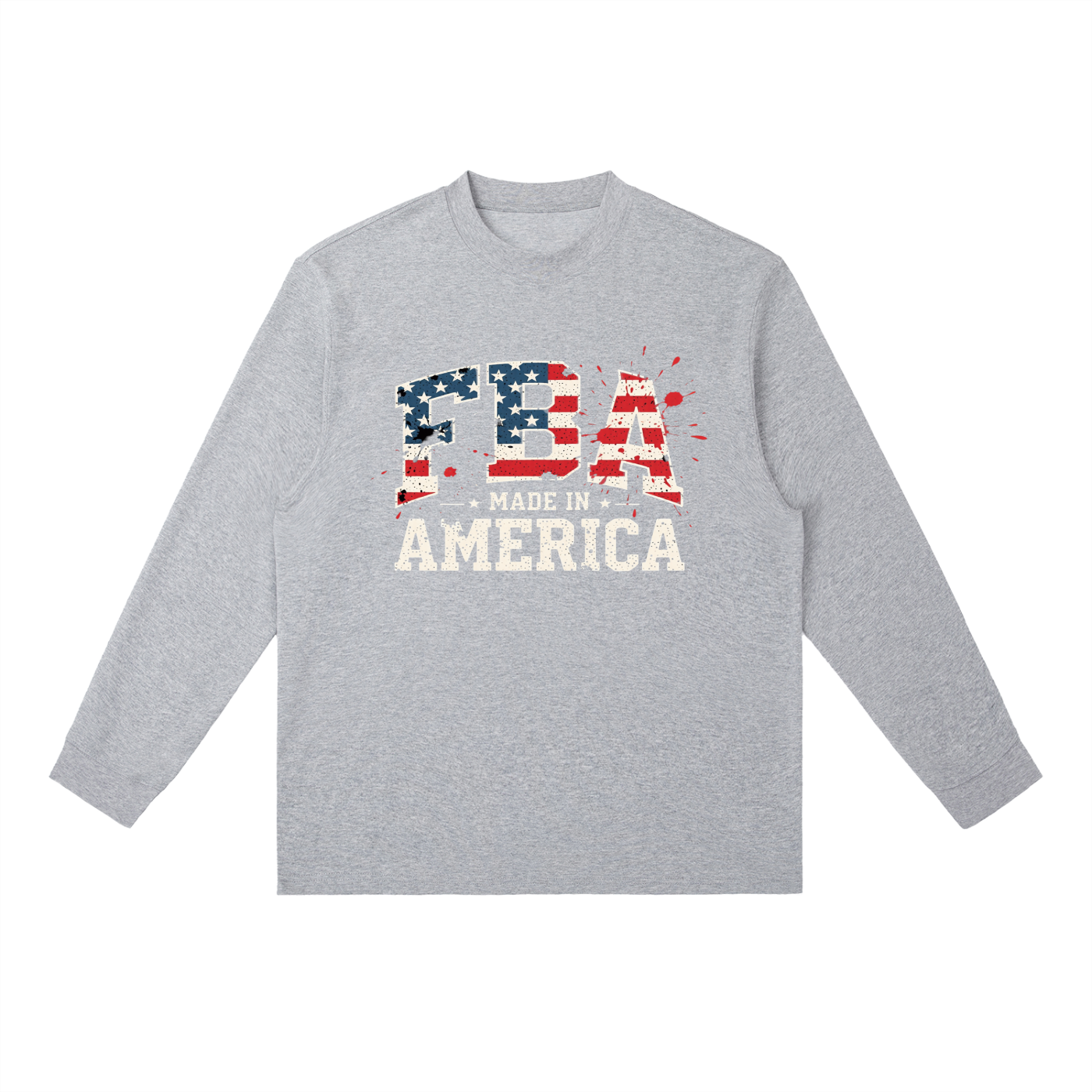 MADE IN AMERICA Crewneck Long-Sleeve T-Shirt