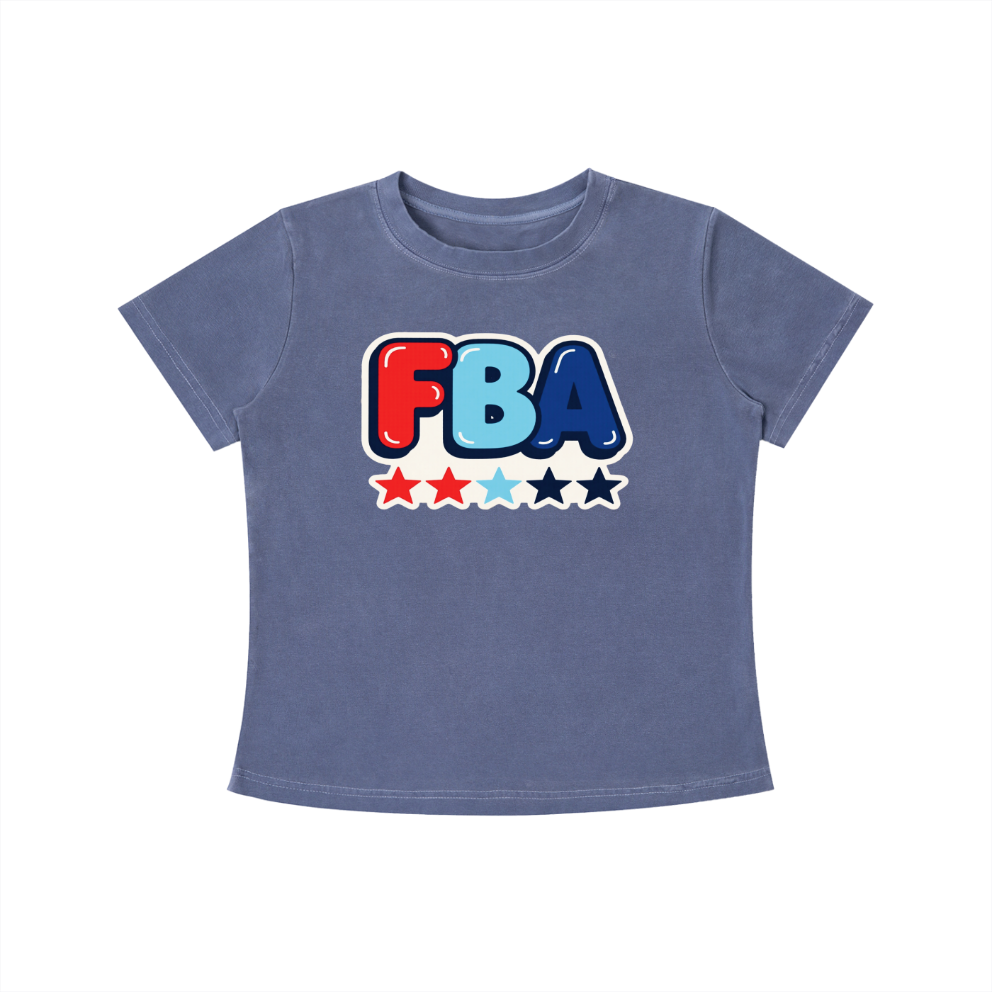 FBA BUBBLE Vintage Wash Slim Fit T-shirt