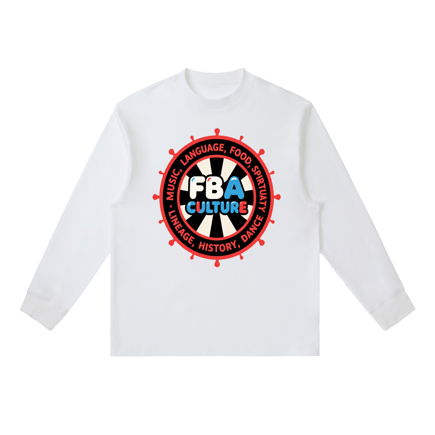 FBA CULTURE Crewneck Long-Sleeve T-Shirt