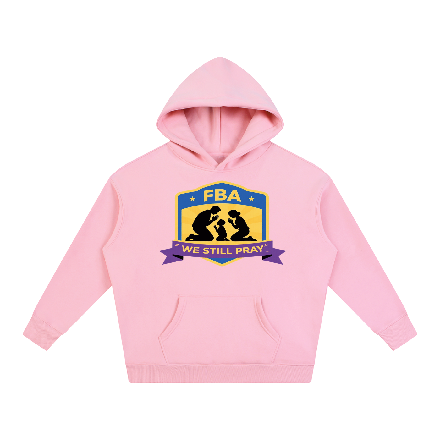PRAYING FAMILY Oversize Fleeced Hoodie